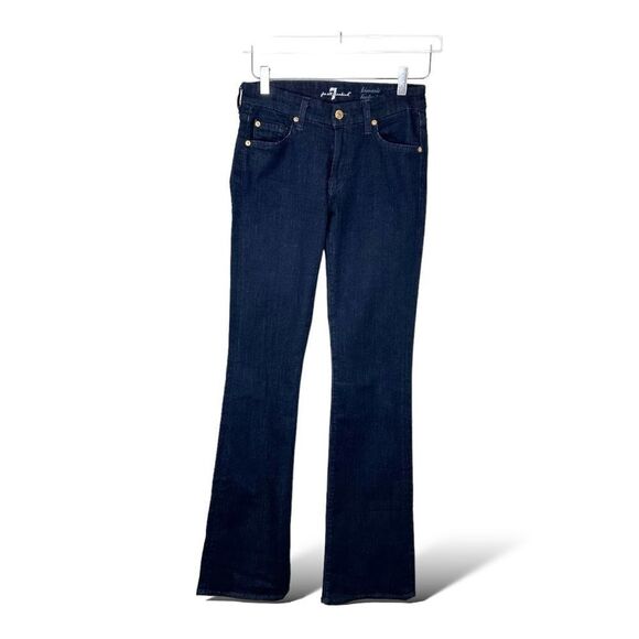 7 For All Mankind Mid Rise Kimmie Bootcut Women’s Dark Wash Jean 27 - Picture 1 of 13